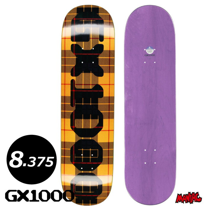 ˤȯۥܡ ǥå ñ ȥܡ GX1000 å OG LOGO TARTAN YELLOW 8.375 8.375 SK...