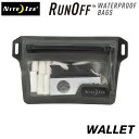 NITEIZE ナイトアイズ 防水バッグ RUN OFF WATERPROOF WALLET ランオフ ウォータープルーフウォレット 完全防水 防塵 防じん ジッパー バッグ 水没防止 小物入れ 鍵 カード 小銭