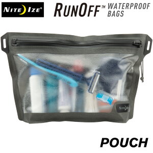 NITEIZE ナイトアイズ 防水バッグ RUN OFF WATERPROOF POUCH ランオフ ウォータープルーフポーチ 完全防水 防塵 防じん ジッパー バッグ 水没防止 小物入れ マルチケース