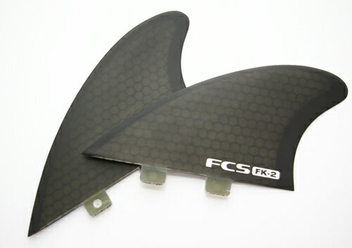 サーフィン フィン FCS FIN エフシーエス フィン FK-2 ブラック スモーク キールフィン レトロボード フィッシュボード用 