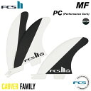 純正フィンボルトプレゼント FCS2 FIN エフシーエス2フィン ショートボード用 トライフィン MF - PC (BLACK/WHITE) ミックファニング パフォーマンスコア GROMサイズ XSサイズ 3フィン スラスター 【日本正規品】