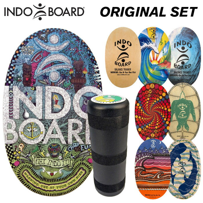 INDO BOARD インドボード バランスボード トレーニング 室内 運動器具 ローラー DVDのお得な3点セット インドゥボードサーフィン スノーボード 体幹トレーニング 骨盤補正 フィットネス 【あす楽対応】【同梱不可】