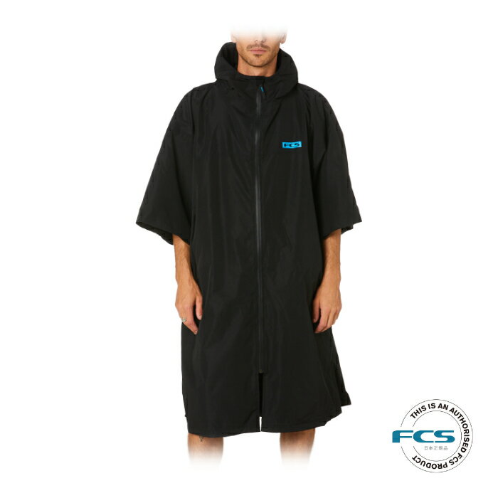 お着替えポンチョ タオル コットン カッパ レインウェア FCS エフシーエス SHELTER ALL WEATHER PONCHO シェルターオールウェザーポンチョ タオルポンチョ サーフィン アウトドア バスタオル 雨具 便利グッズ サーフポンチョ