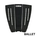 【4/25限定★抽選で最大100 PTバック】 デッキパッド サーフィン BALLET バレー ショートボード用 BLACK SWAN ブラックスワン 3ピース ショート用 トラクションパッド デッキパッチ デッキパット