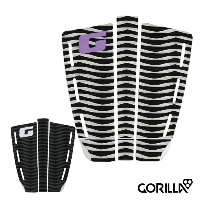 デッキパッド サーフィン GORILLA GRIP ゴリラグリップ ショートボード用 WARP - HERITAGE SERIES - ワープ ヘリテージシリーズ 3ピース デッキパッチ デッキパット サーフィン ショート用