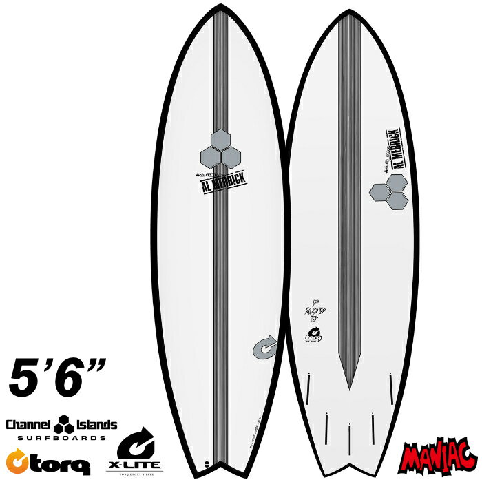 トルクサーフボード アルメリック ポッドモッド TORQ SURFBOARDS X-LITE CHANNEL ISLANDS POD MOD 5’6” チャンネルアイランド ショートボード エポキシボード EPSボード AL MERRICK サーフィン