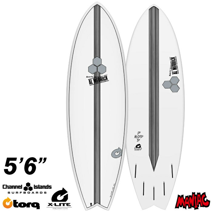 トルクサーフボード アルメリック ポッドモッド TORQ SURFBOARDS X-LITE CHANNEL ISLANDS POD MOD 5’6” チャンネルアイランド ショートボード エポキシボード EPSボード AL MERRICK サーフィン