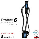 リーシュコード サーフィン FCS エフシーエス プロテクト 6ft ビッグウェーブ用 ショートボード用 ショート用 PROTECT BIGWAVE 6feet 【あす楽対応】