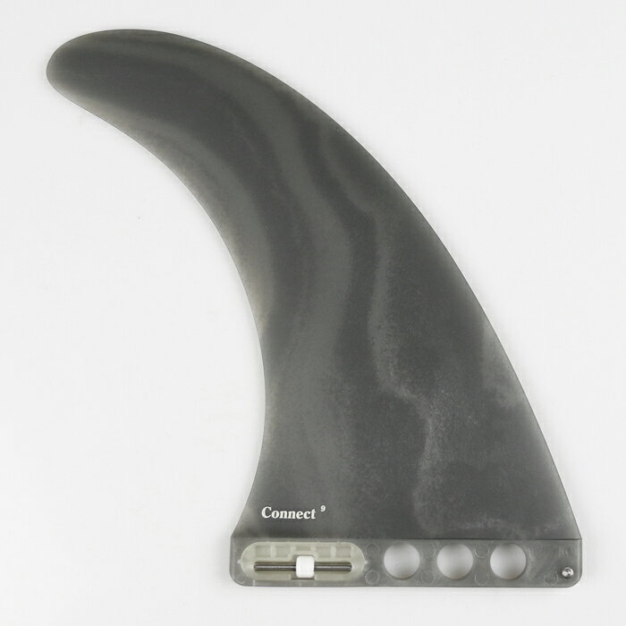 マニアック 波乗り&スケボーSHOPの【日祝も発送】FCS2 FIN フィン センターフィン コネクト CONNECT - NG EcoBlend 9.0” グレーマーブル ネオグラス エコブレンド エフシーエス2フィン シングルフィン ロングボードフィン ロング用 サーフィン｜アングル3