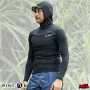 ラッシュガード フード付き ウェットスーツ タッパー RINCON リンコン メンズ LA STYLE KILL HOODED SURF JACKET キルフーデッドサーフジャケット 1mmタッパー 長袖 UPF50 ウエットスーツ サーフィン 海水浴 紫外線対策 日焼け対策 男性用