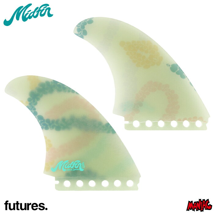 Fin - future フューチャー フィン ツインフィン Mid Fin Co. ミッドフィン Jack Soren - Twin ジャックソレン ツイン ファイバーグラス FUTURES.ベース ショートボード用 フィッシュ 2フィン サーフィン