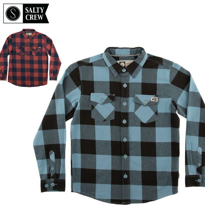 SALTY CREW ソルティークルー メンズ ネルシャツ 79-101 BUFFER FLANNEL 長袖シャツ フランネル ボタンシャツ トップス 男性用