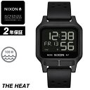 NIXON ニクソン 腕時計 THE HEAT - All Black - A1320-001 ヒート オールブラック デジタル時計 100M/10気圧防水 メンズ サーフィン アウトドア 誕生日 クリスマス プレゼント 【あす楽対応】 その1