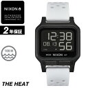 ニクソン 腕時計 メンズ レディース NIXON THE HEAT - Black/White - A1320-005 ヒート ブラック/ホワイト デジタル時計 100M/10気圧防水 サーフィン 時計 アウトドア 誕生日 クリスマス プレゼント 【あす楽対応】 その1