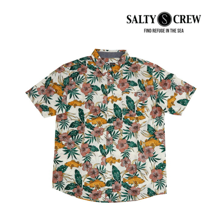 SALTY CREW ソルティークルー SALTYCREW 半袖シャツ メンズ 53-105 ROCK PILES S/S WOVEN ボタンシャツ サーフブランド 男性用 釣り 海