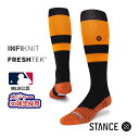 STANCE X^X \bNX 싅 x[X{[ C Y uh STANCE SOCKS STRIPES OTC 2023 - Orange/Black - XgCv IW/ubN / FRESHTEK tbVebN 싅 MLB W[[O 