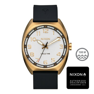 ニクソン 腕時計 メンズ レディース NIXON MULLET - Light Gold/White - A1365-1809 マレット アナログ時計 シリコン ラバー 100M/10気圧防水 【あす楽対応】