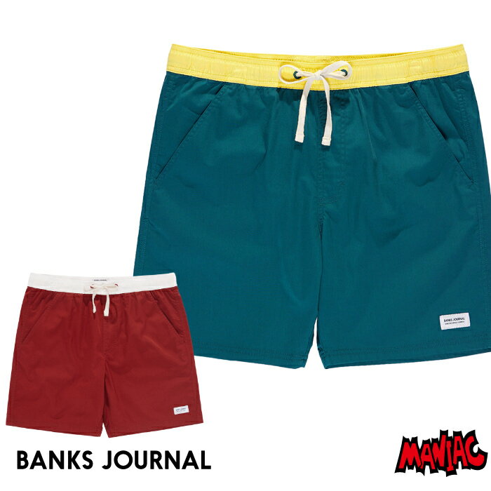 BANKS サーフパンツ BANKS JOURNAL ボードショーツ バンクスジャーナル メンズ BSE0297-232 PRIMARY BOARDSHORT 海パン 水着 サーフトランクス ハーフパンツ ショーツ 男性用