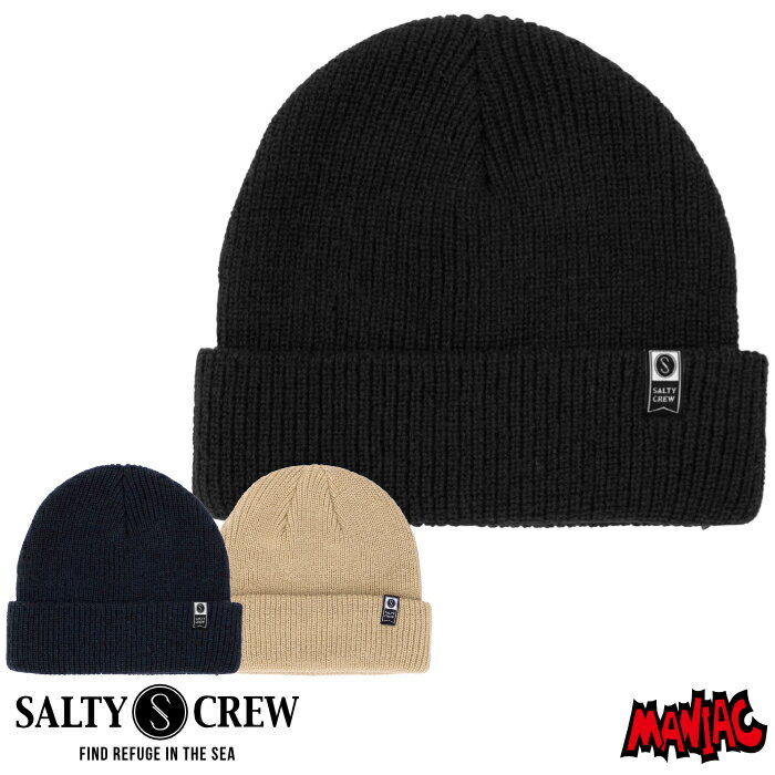 楽天マニアック 波乗り＆スケボーSHOP【4/25限定★抽選で最大100％PTバック】 SALTY CREW ソルティークルー ニット帽 メンズ 73-920 ALPHA BEANIE ニットキャップ ビーニー 帽子 男性用