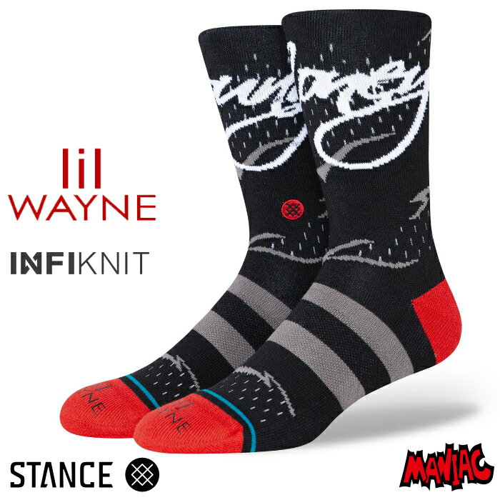 STANCE スタンス ソックス 靴下 メンズ ブランド STANCE SOCKS YMCMB - Black - INFIKNIT インフィニット リルウェイン スケーターソックス ハイソックス メンズソックス おしゃれ