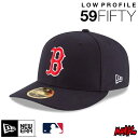 ニューエラ B キャップ ロープロファイル Low Profile LP 59FIFTY NEWERA MLBオンフィールド ボストン・レッドソックス 13554950 LP ACPERF BOSRED GM ネイビー 紺 メンズ レディース ベースボールキャップ カーブドバイザー おしゃれ