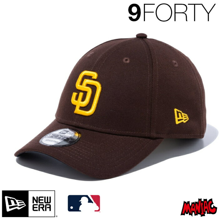 ニューエラ SD キャップ 9FORTY NEWERA MLB サンディエゴ・パドレス チームカラー 13562131 940 AC COLOR SADPAD GAME ブラウン 茶色 アジャスター メンズ レディース ベースボールキャップ カーブドバイザー おしゃれ