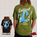 TCSS Tシャツ Critical Slide クリティカルスライド メンズ LE2237 CRAFTY H/B TEE プリント 半袖Tシャツ 吸水速乾 ラッシュT サーフT 接触冷感 UPF+50 ゴルフ サーフブランド 男性用