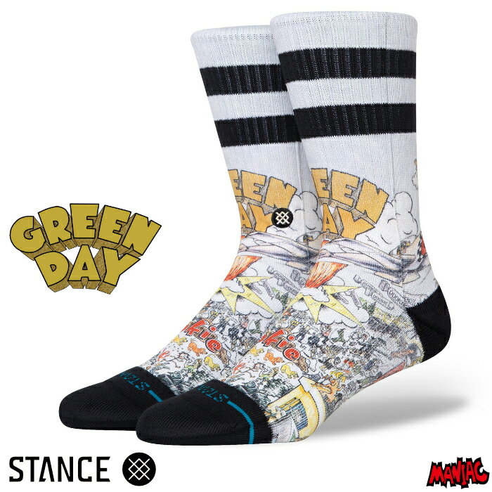 STANCE  å   ֥ STANCE SOCKS BASKET CASE CREW - Multi GREEN DAY ꡼ǥ å ϥå 󥺥å 