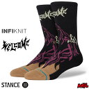 STANCE X^X \bNX C Y uh STANCE SOCKS WELCOME SKELLY CREW - Black - INFIKNIT CtBjbg EFJ XP[^[\bNX nC\bNX Y\bNX  yyΉz