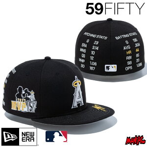 ニューエラ キャップ 大谷翔平 MVP記念モデル NEWERA 59FIFTY Shohei Ohtani American League MVP & Home Runs Leaders ロサンゼルス・エンゼルス ブラック ゴールド 14339796 メンズ レディース ベースボールキャップ