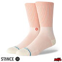 【日祝も発送】STANCE スタンス ソックス 靴下 くつ下 メンズ ブランド STANCE SOCKS ICON POP CREW - Coral スケーター...