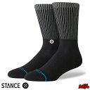 【日祝も発送】STANCE スタンス ソックス 靴下 くつ下 メンズ ブランド STANCE SOCKS ICON POP CREW - Black スケーター...