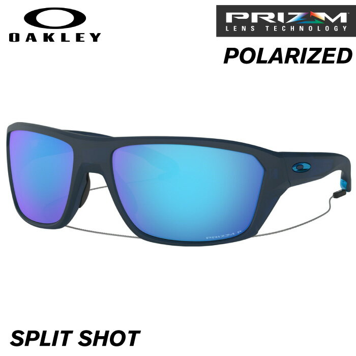 OAKLEY オークリー オークレー サングラス OO9416-0464 SPLIT SHOT スプリットショット Matte Translucent Blue / Prizm Sapphire Polarized ブルー USフィット スタンダードフィット プリズムレンズ 偏光レンズ ミラーレンズ 男性用 メンズ 【日本正規品】【あす楽対応】