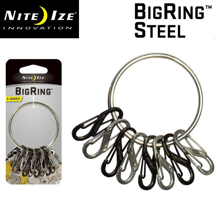 NITEIZE ʥȥ ӥʡ ӥå  S-BINER BIG RING STEEL Sӥʡ Sեå ӥ ۥ 