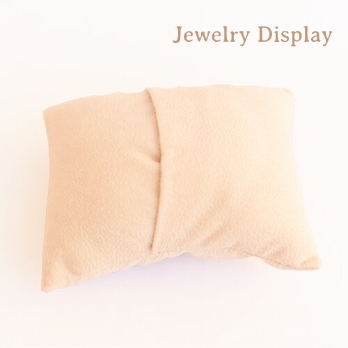 フロッキーベージュ時計＆ブレスレット用ミニクッション（1個）【フレンチ】【シャビーシック】【クラシック】【インテリア】【アクセサリー用品】【ジュエリー用品】【小物】【雑貨】【フロッキー】【クッション】【ジュエリー用品】