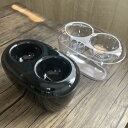 あなたの街のお花屋さんイングの森で買える「VASE 球根用 水栽培容器 ダブル(クリア/スモークブラック) ヒヤシンス、クロッカス、ムスカリ、チューリップ、サボテンなどの球根に最適!室内インテリア 観葉植物」の画像です。価格は898円になります。