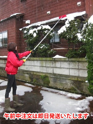 ひさし雪落とし　3．9m　1本手の届かないところの除雪に！*全国送料無料・他品同梱不可