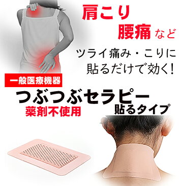 つぶつぶセラピー 貼るタイプ・ビッグ 一般医療機器 腰痛 首・肩の痛み 筋肉痛 腱鞘炎 薬剤不使用 身体にやさしい鎮痛製品 妊娠中の腰痛 妊婦 かぶれにくい 楽天ランキング1位 ※湿布ではありません 母の日 ギフト