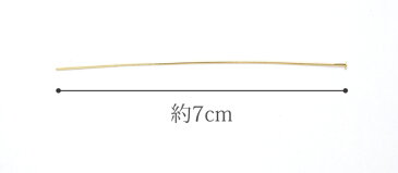 【PA】ビーズ金具パーツ　ロングTピン　0.6×70mm　　10本入り　[KAL]