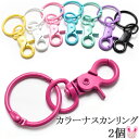 アクセサリーパーツ カラーナスカンリング金具 2個入
