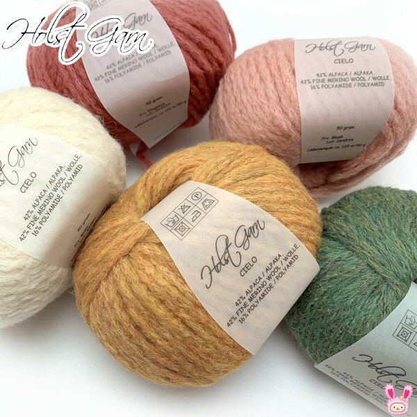 毛糸　ホルストガーン　シエロ　Cielo　極太　アルパカ 42％ メリノウール42% ポリアミド16%　50g　約125M〔色13-24〕holstgarn　【宅配便】　［在庫限り］のサムネイル