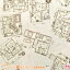 家と見取り図 A 10cm単位 切り売り さらら 511267 シーチング生地 (216) ☆ 176円