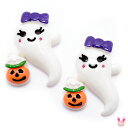 デコパーツ ハロウィン かわいいオバケちゃん 4個