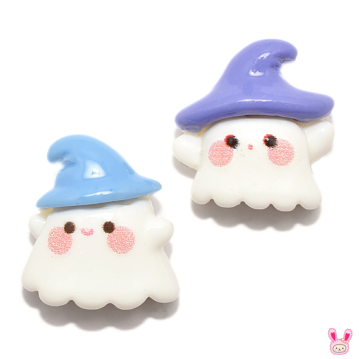 デコパーツ ハロウィン ミニミニかわいい帽子のおばけパーツ 4個