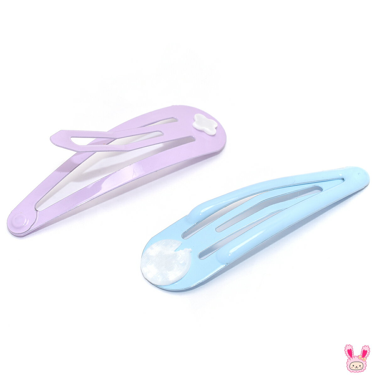 カラフル台付きパッチンピン　ぷっくりタイプ　4本