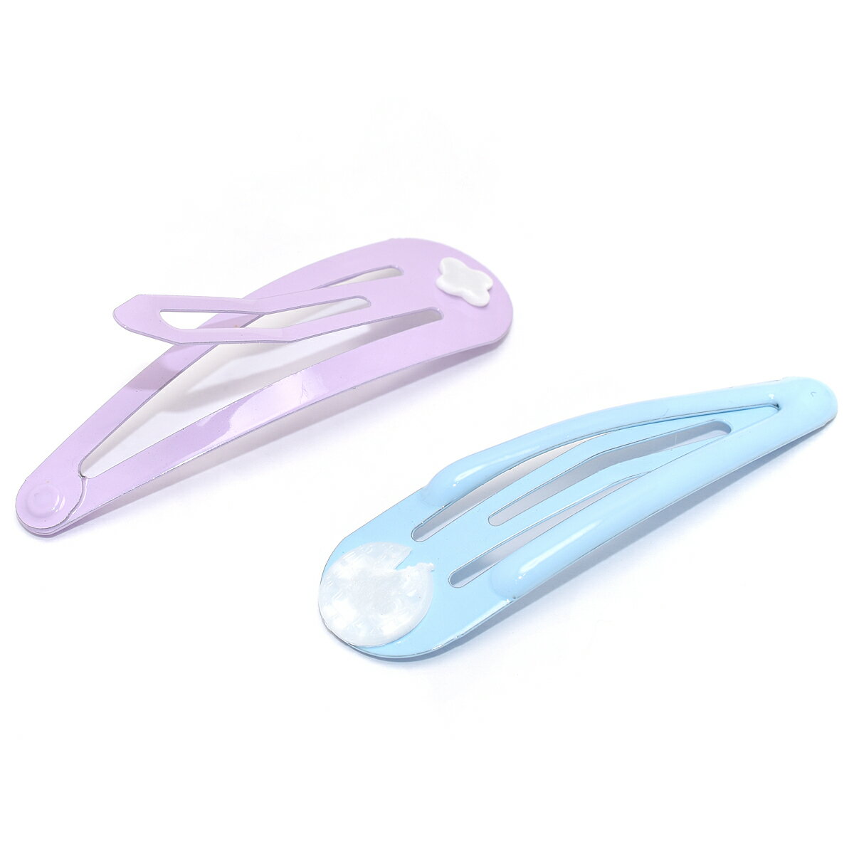 カラフル台付きパッチンピン　ぷっくりタイプ　4本