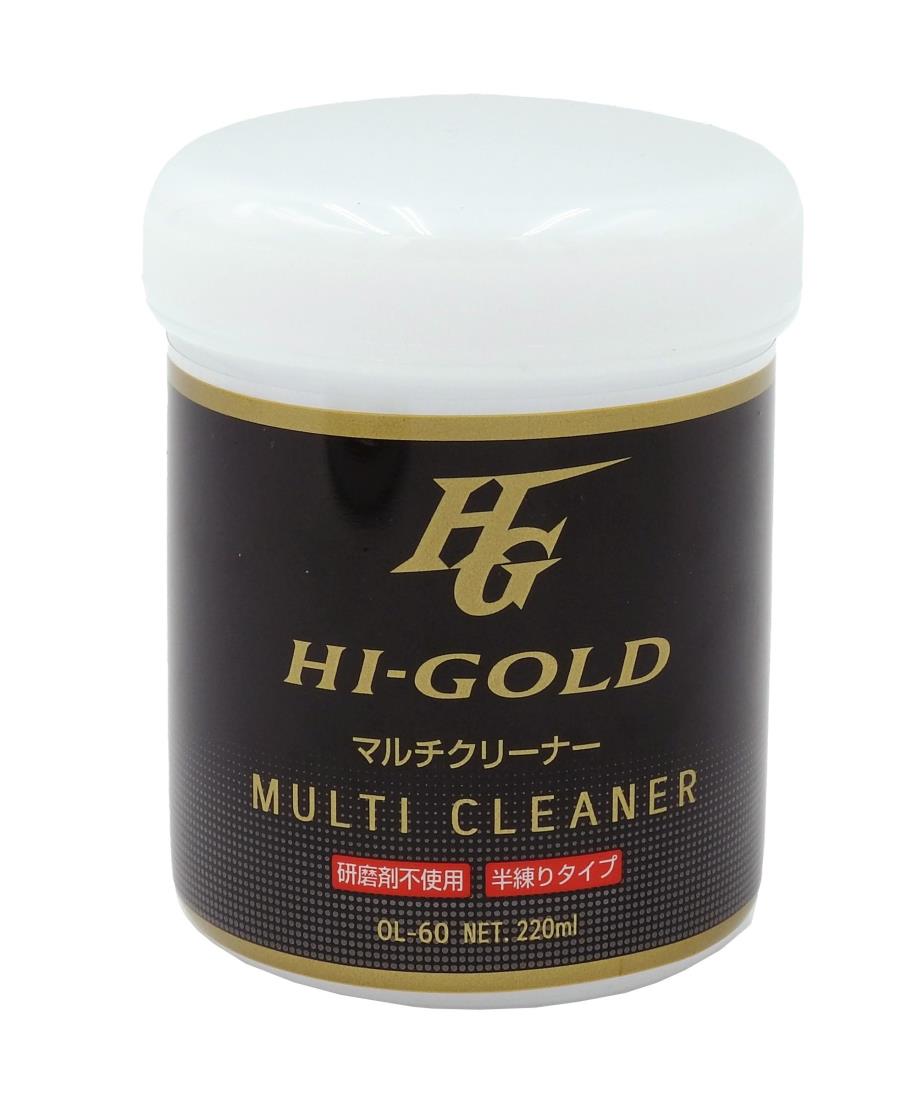 HI-GOLD(ハイゴールド) 野球用 マルチクリーナー (グローブ スパ イク 革 エナメル製品向け) 半練りタイプ 大容量220ml ホワイト OL-60