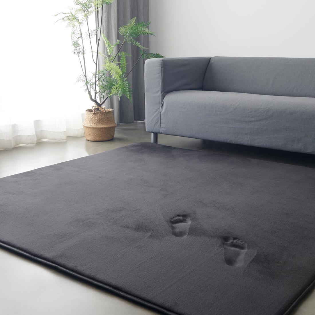 Housecover カーペット 極厚20mm ラグ ラグマット 厚手 滑り止め付 洗える 135×185cm 約1.5畳 絨毯 防..