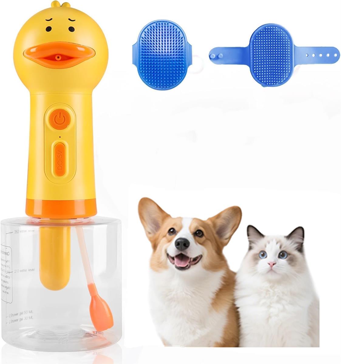 【2025年アップグレード】FERRISA 自動発泡ソープディスペンサー 犬 猫 お風呂用品 低騒音ペット用バス..