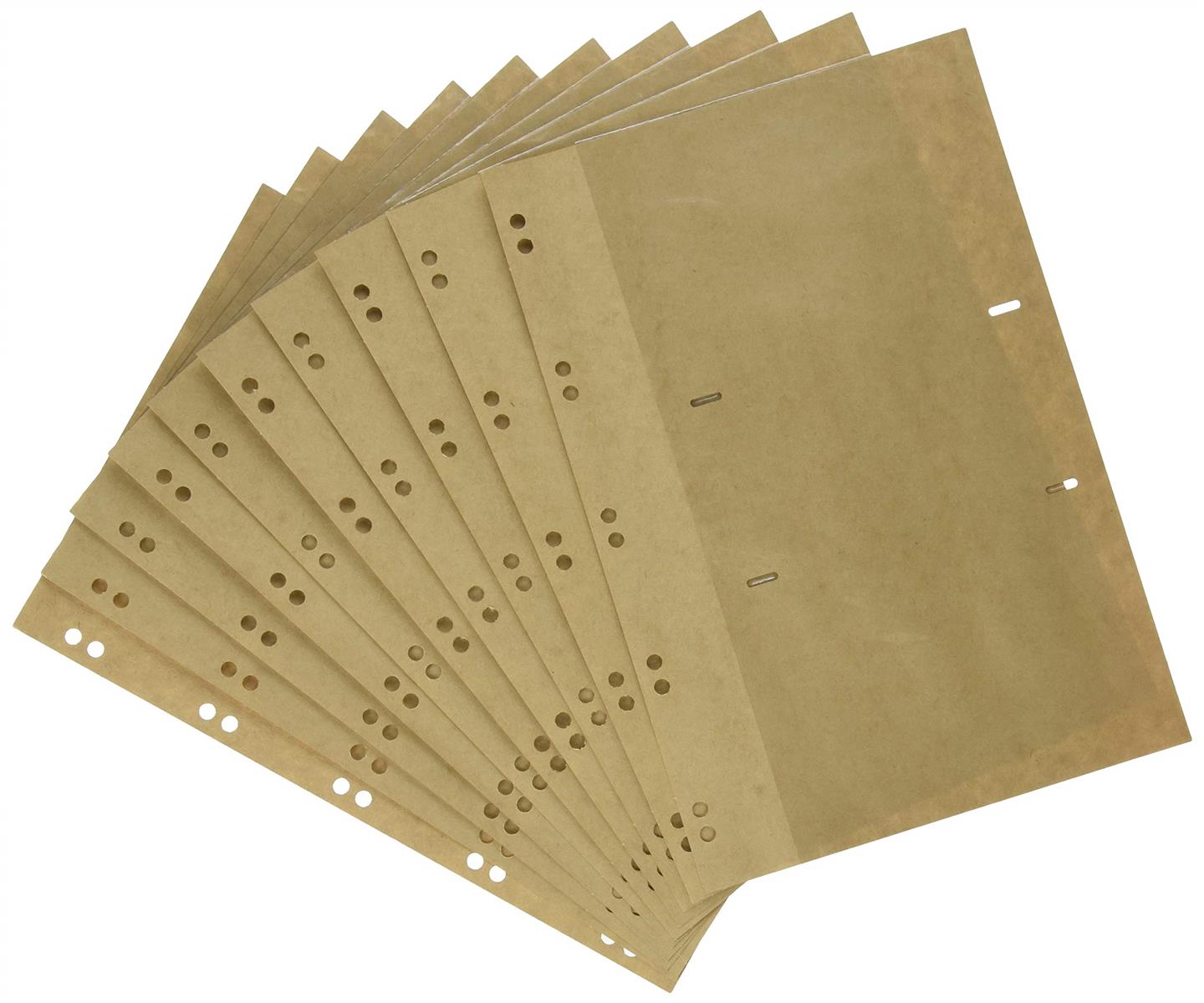 ポケット替台紙 10穴・バインダー式 KG判・2段ポケット クラフト おもちゃ＆ホビー